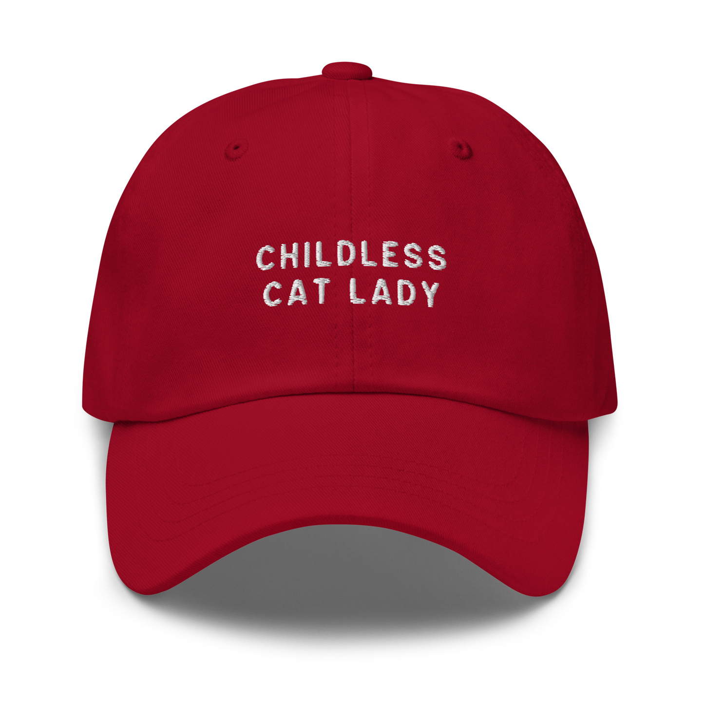 Childless Cat Lady Embroidered Dad Hat