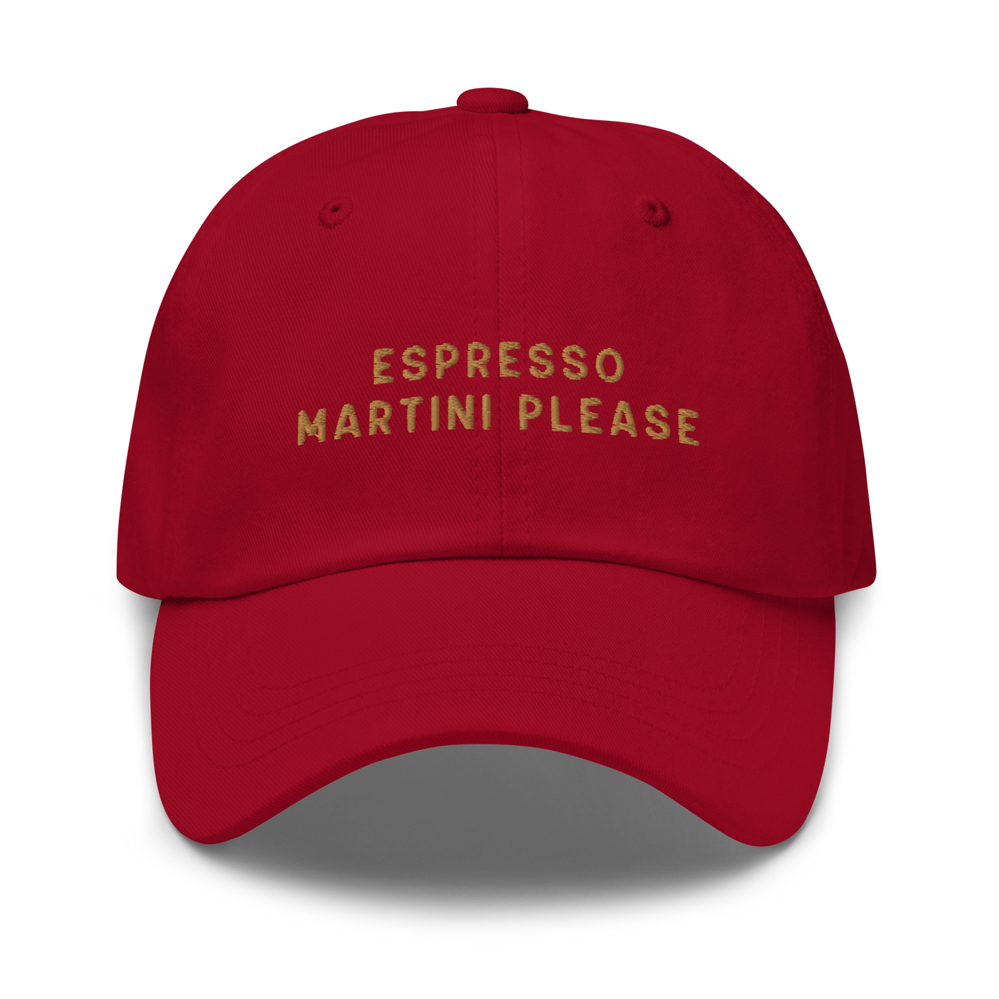 Espresso Martini Cocktail Embroidered Dad Hat