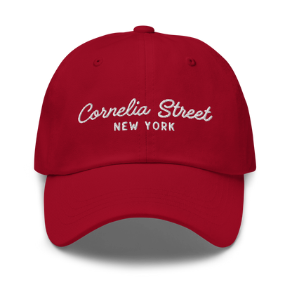 Cornelia Street New York Embroidered Dad Hat