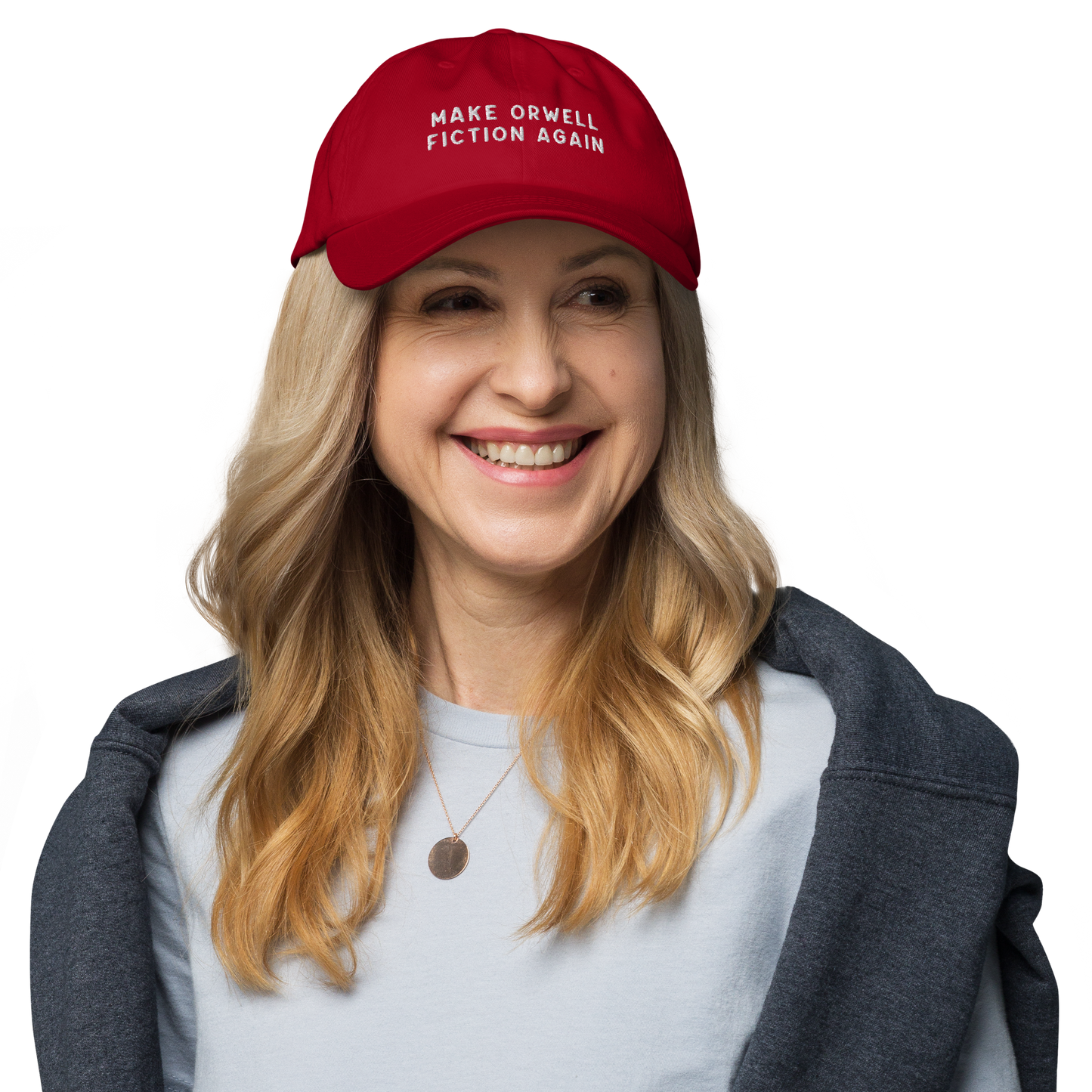 Make Orwell Fiction Again Embroidered Cap