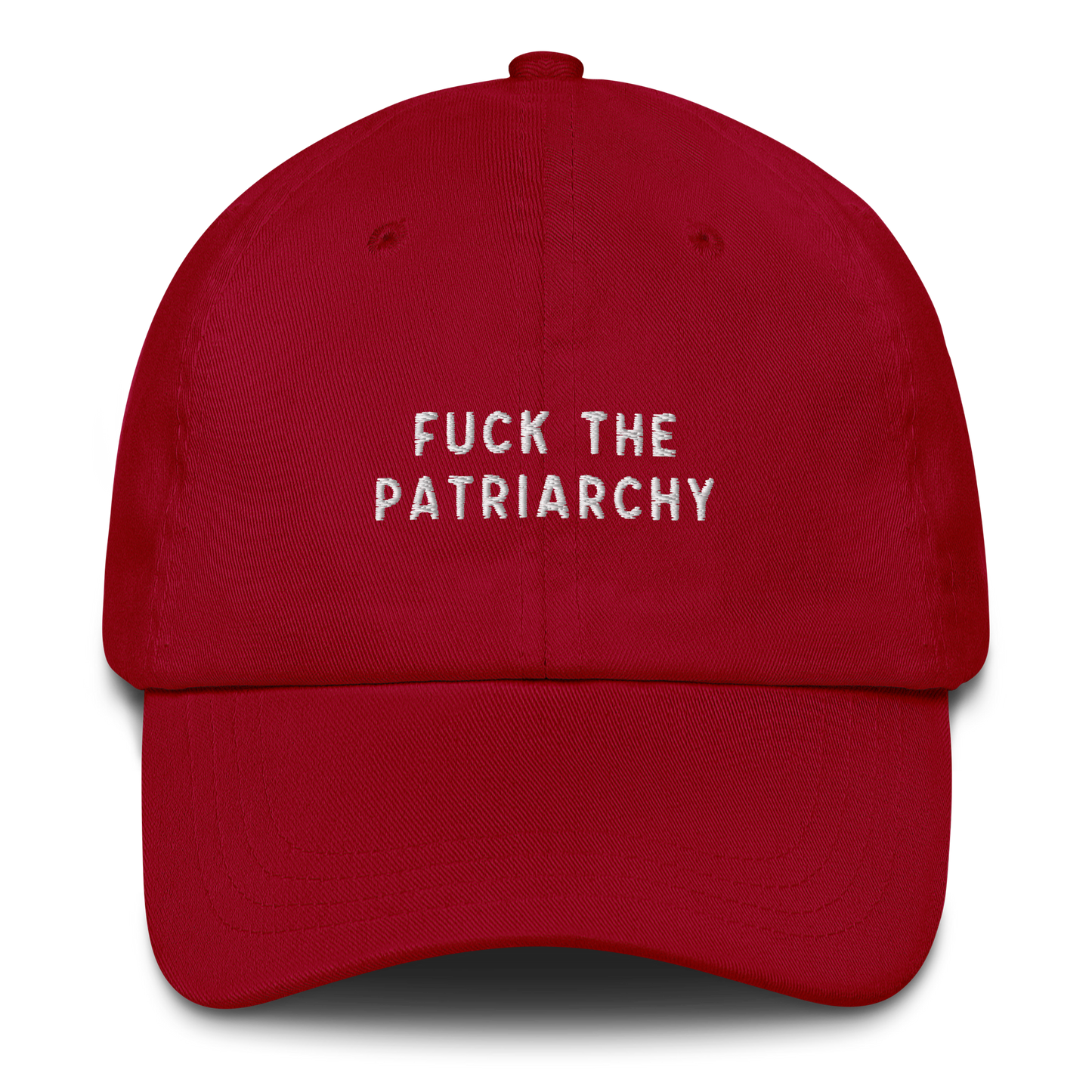 Fuck the Patriarchy Feminist Embroidered Dad Hat