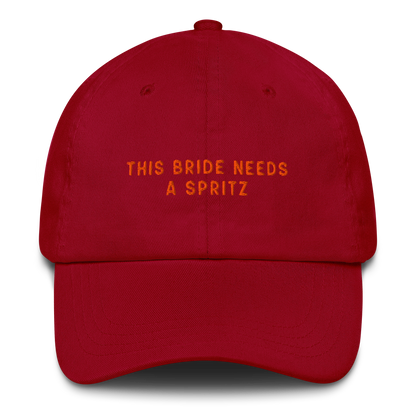 This Bride Needs A Spritz Embroidered Cap