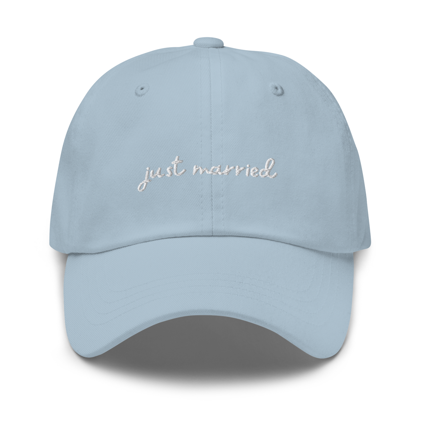 Just Married Newlywed Embroidered Cap