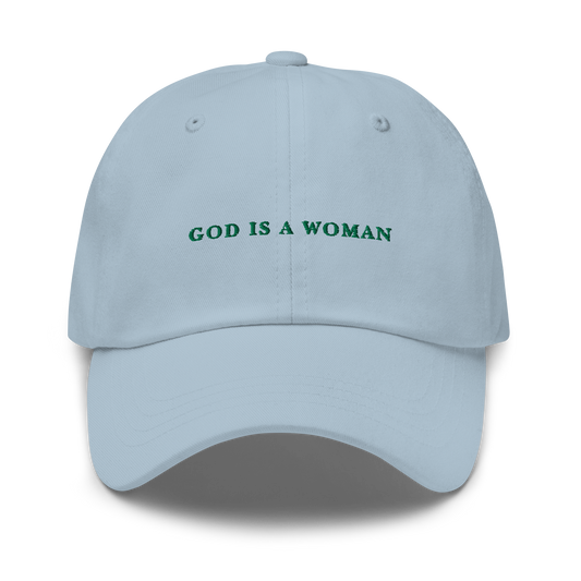 God is a Woman Feminist Embroidered Dad Hat