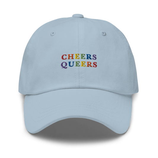 Cheers Queers Pride Embroidered Dad Hat