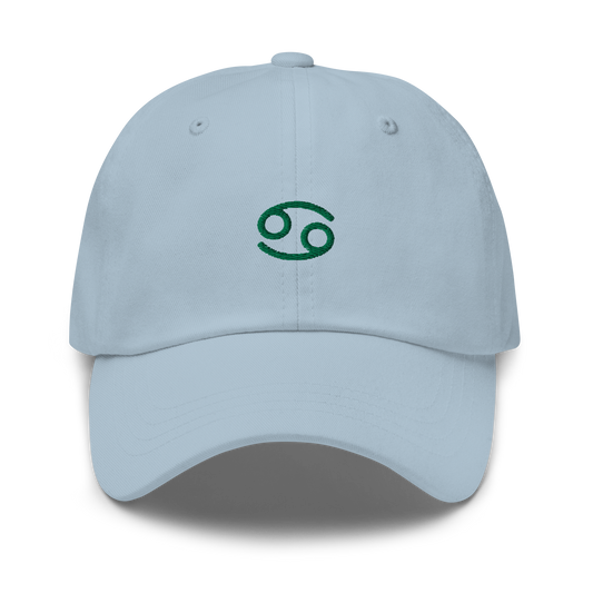 Cancer Zodiac Symbol Embroidered Dad Hat