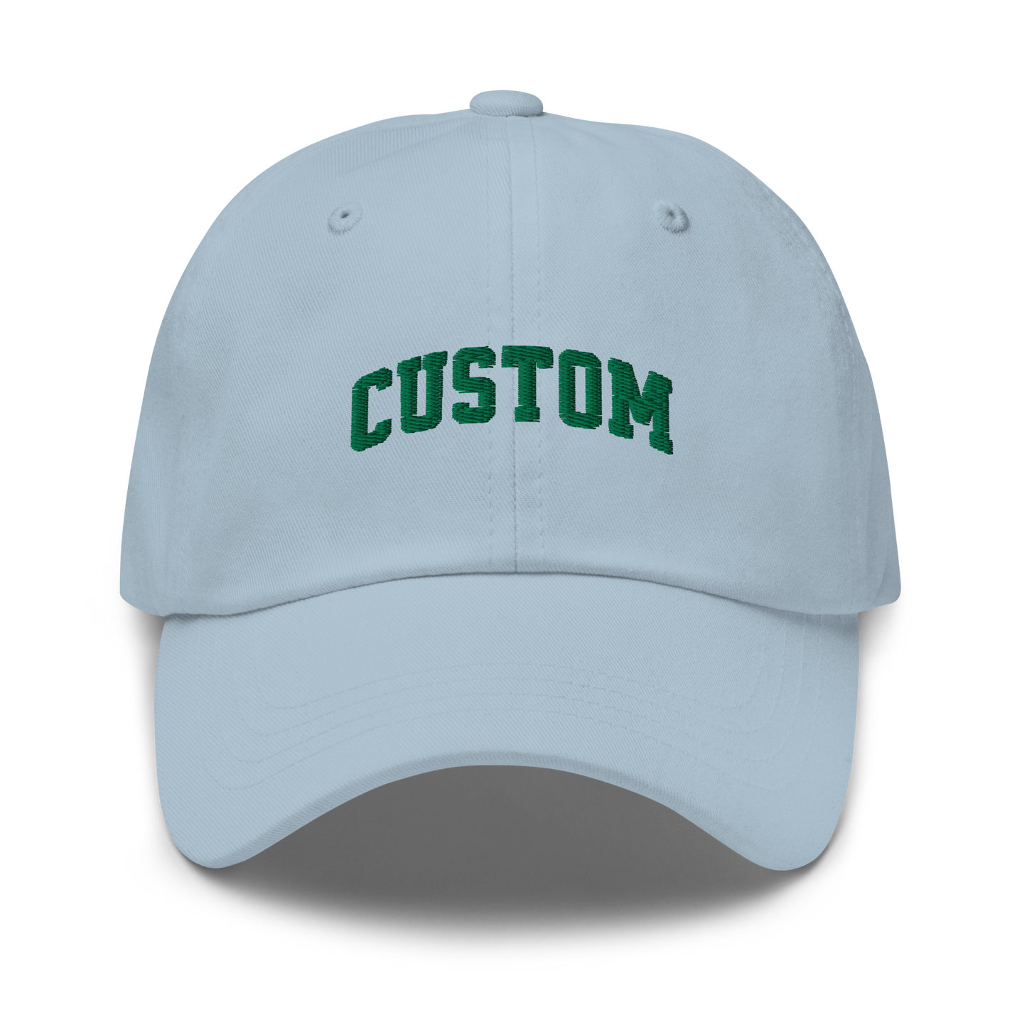 CUSTOM Varsity Font Embroidered Dad Hat