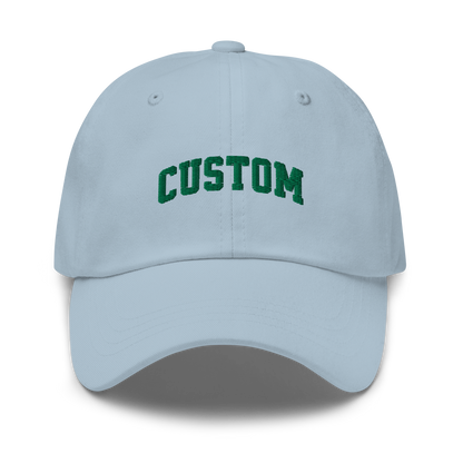 CUSTOM Varsity Font Embroidered Dad Hat