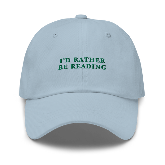 I'd Rather Be Reading Embroidered Dad Hat