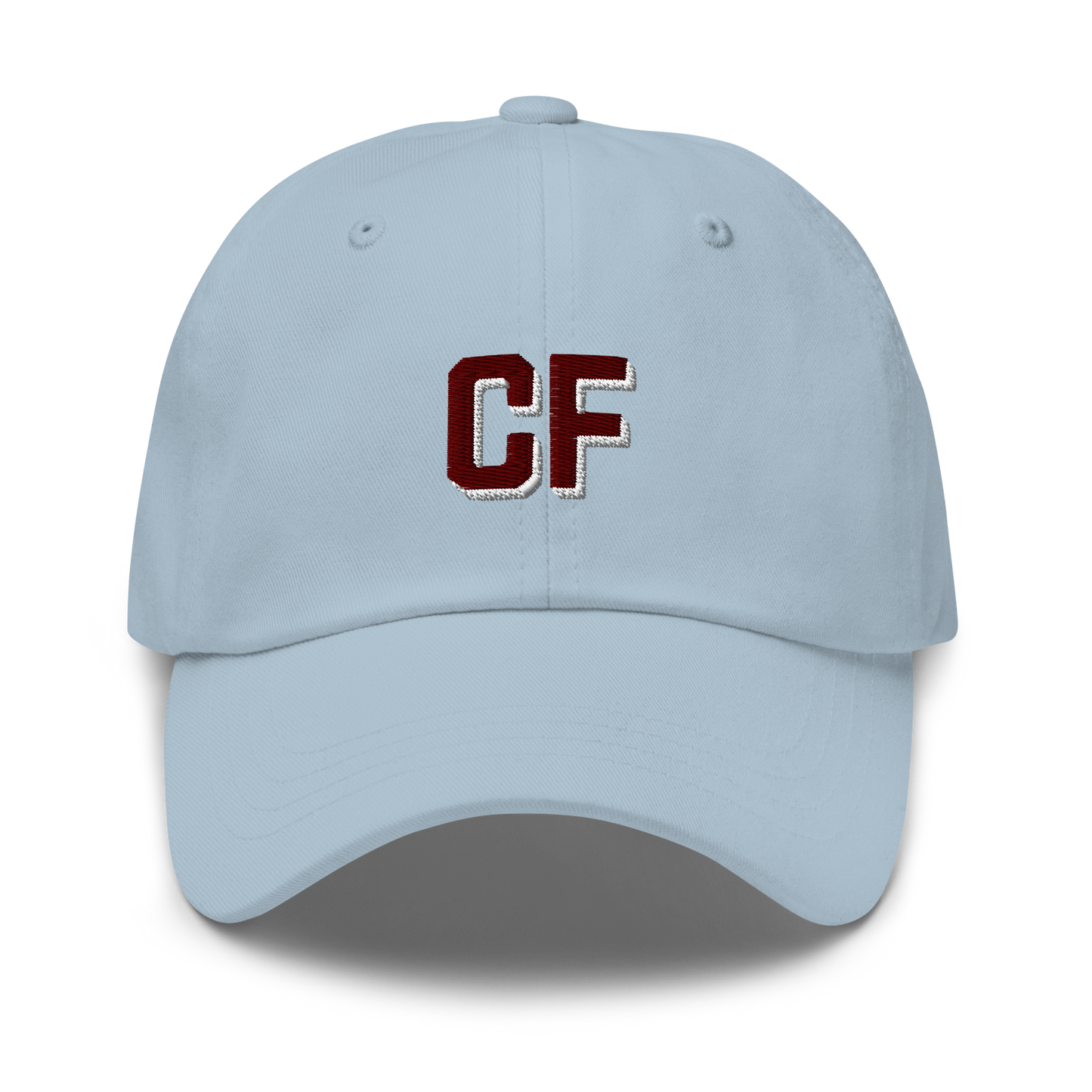 CUSTOM Varsity Initials Maroon Embroidered Dad Hat