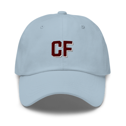 CUSTOM Varsity Initials Maroon Embroidered Dad Hat