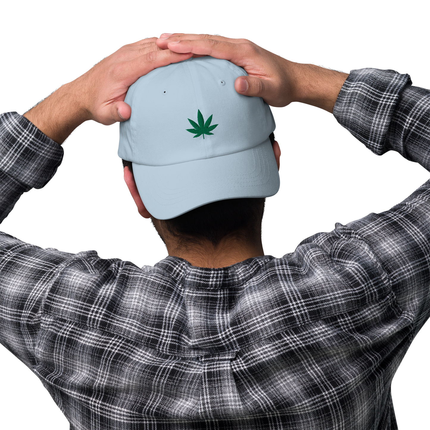 Weed Leaf Embroidered Dad Hat