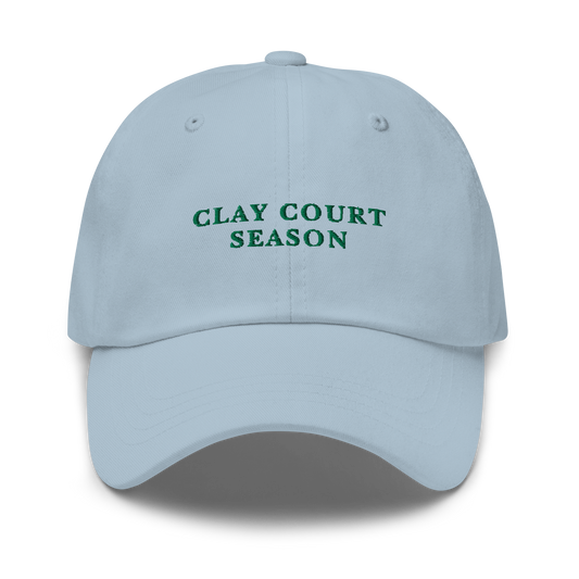 Clay Court Season Tennis Embroidered Dad Hat