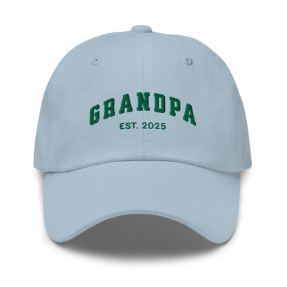 CUSTOM YEAR Grandpa to Be Embroidered Dad Hat