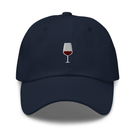 Red Wine Embroidered Dad Hat