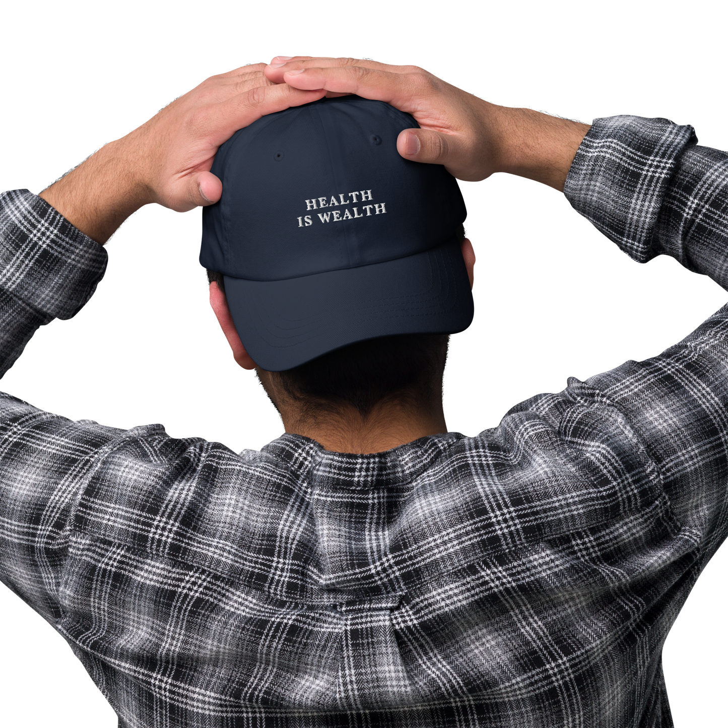 Health Is Wealth Embroidered Dad Hat