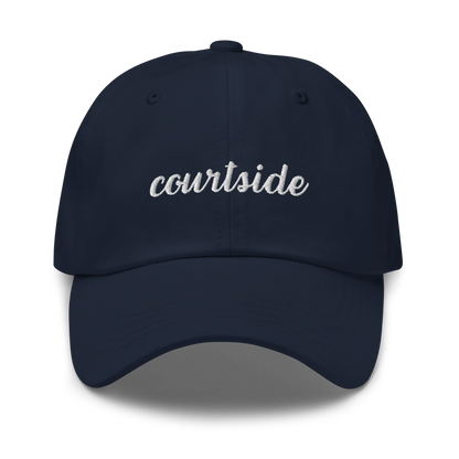 Courtside Tennis Embroidered Dad Hat