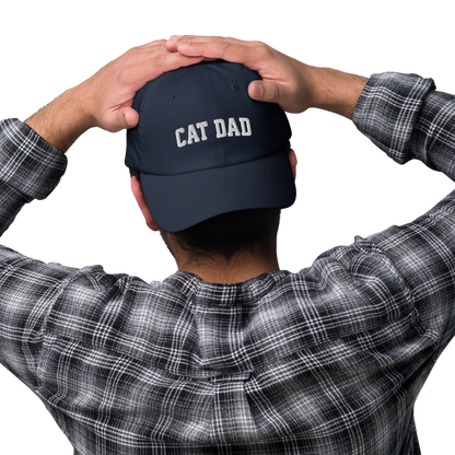 Cat Dad Embroidered Dad Hat