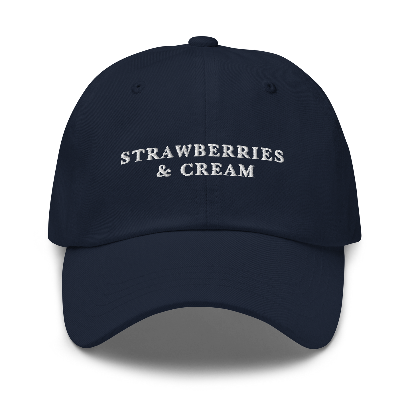 Strawberries & Cream Wimbledon Tennis Embroidered Dad Hat