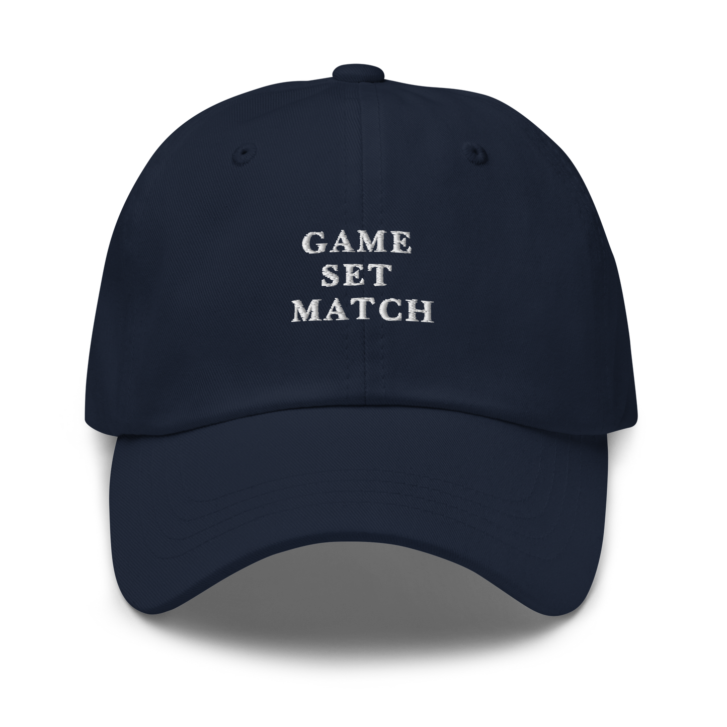 Game Set Match Tennis Embroidered Dad Hat