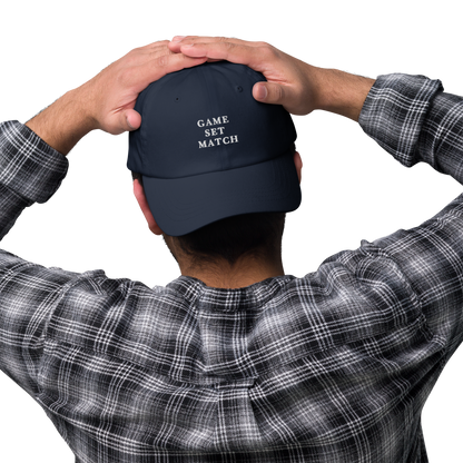 Game Set Match Tennis Embroidered Dad Hat