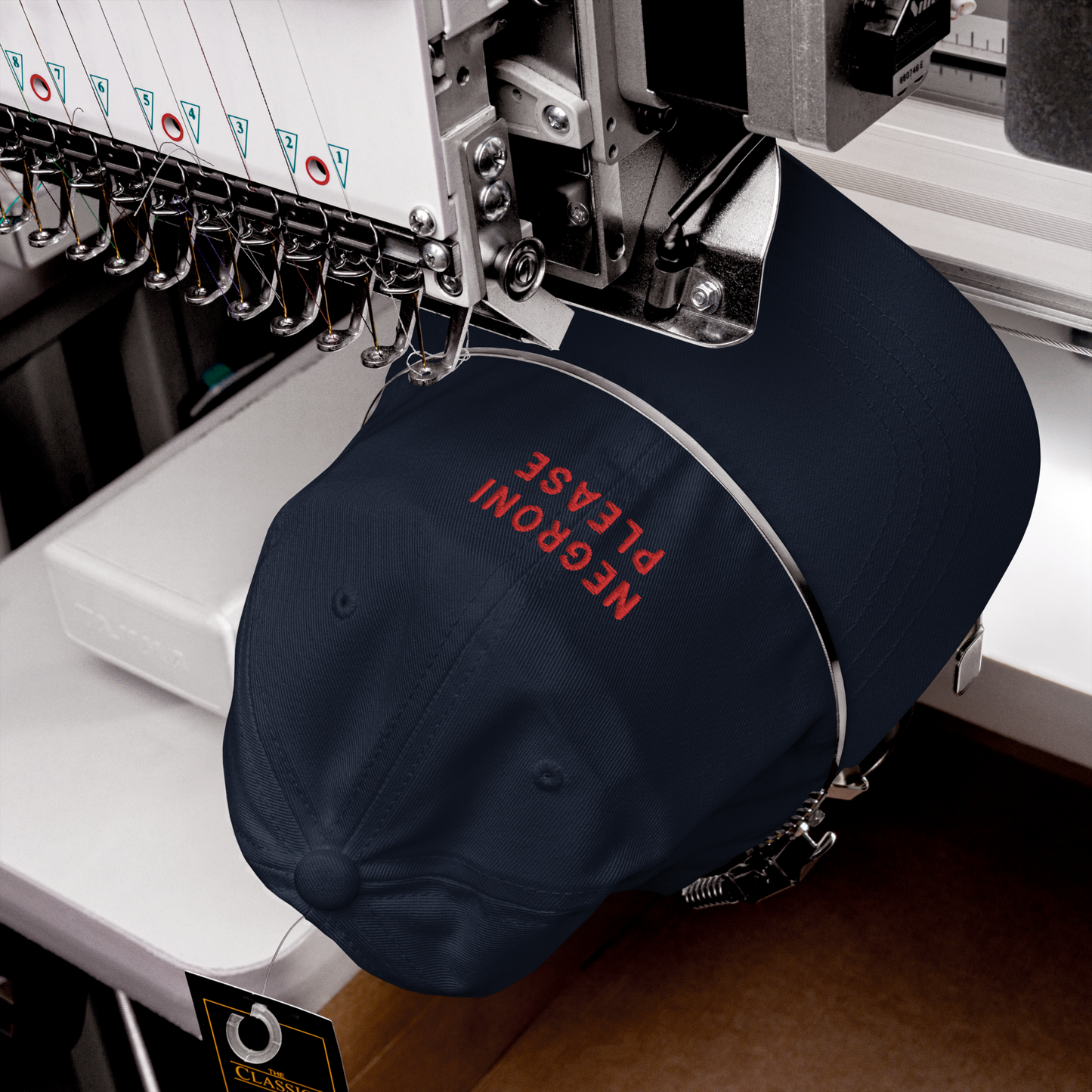 Negroni Please Cocktail Embroidered Dad Hat