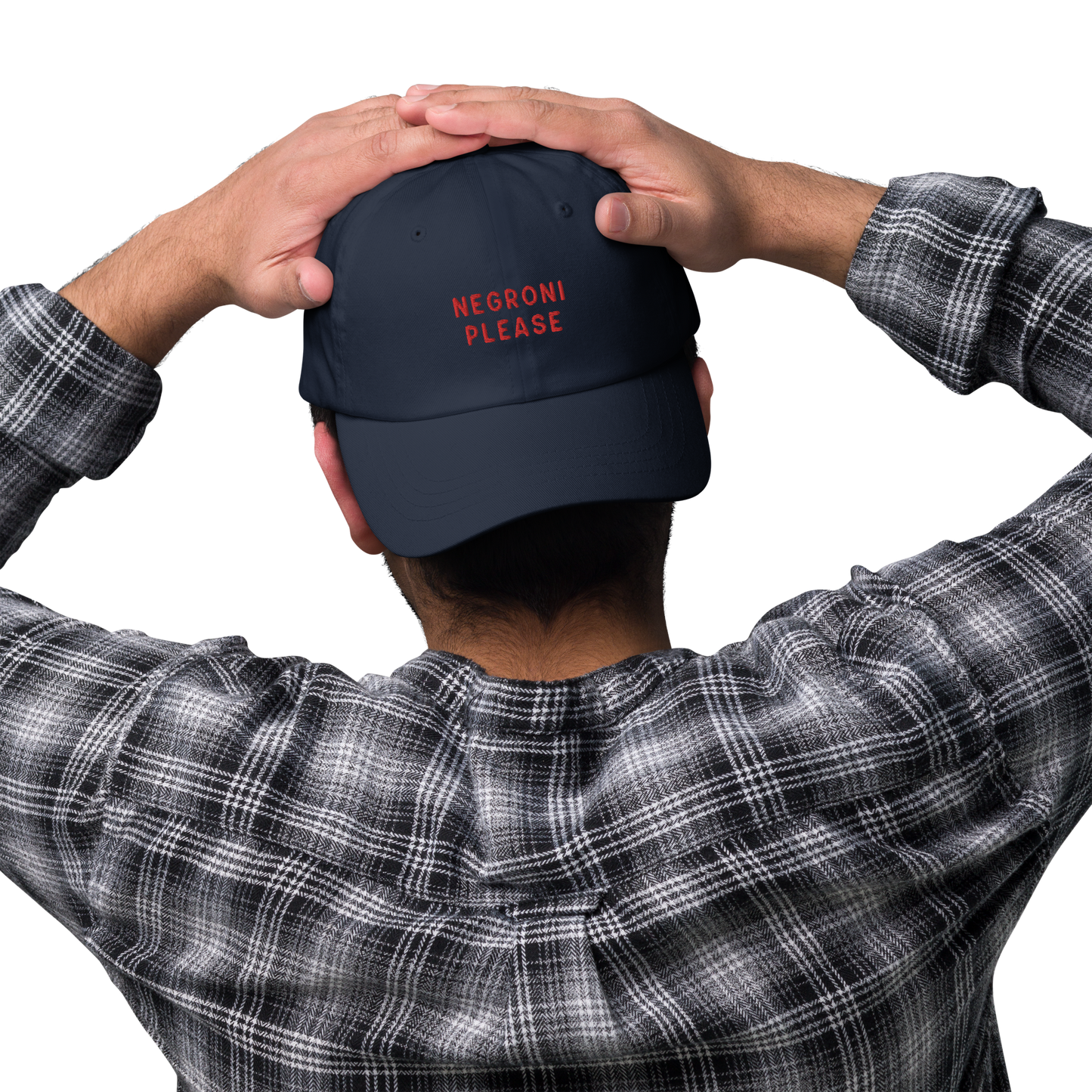 Negroni Please Cocktail Embroidered Dad Hat