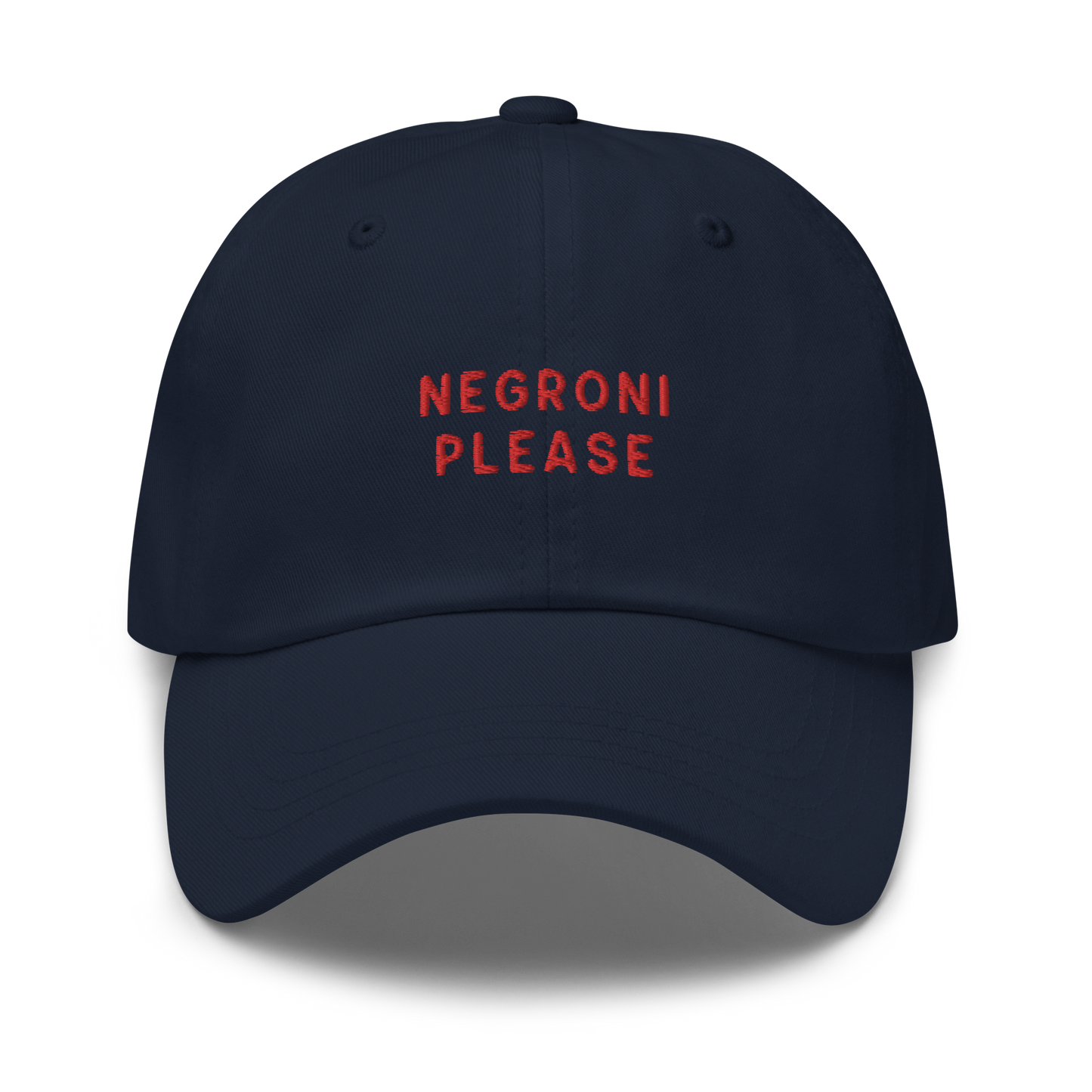 Negroni Please Cocktail Embroidered Dad Hat