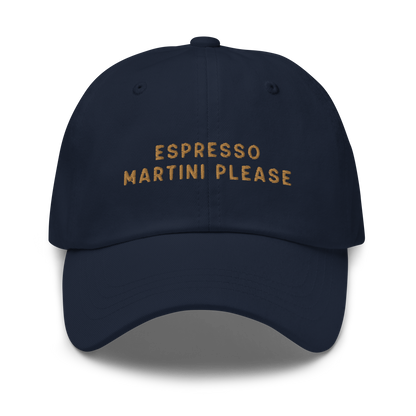 Espresso Martini Cocktail Embroidered Dad Hat