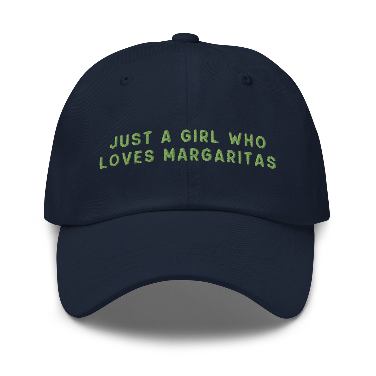 Just A Girl Who Loves Margaritas Embroidered Cap