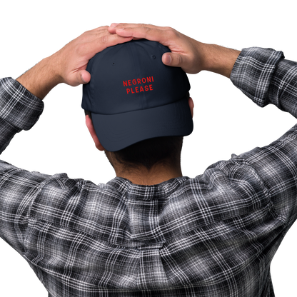 Negroni Please Cocktail Embroidered Dad Hat