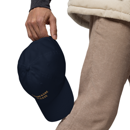 Champagne Please Embroidered Dad Hat