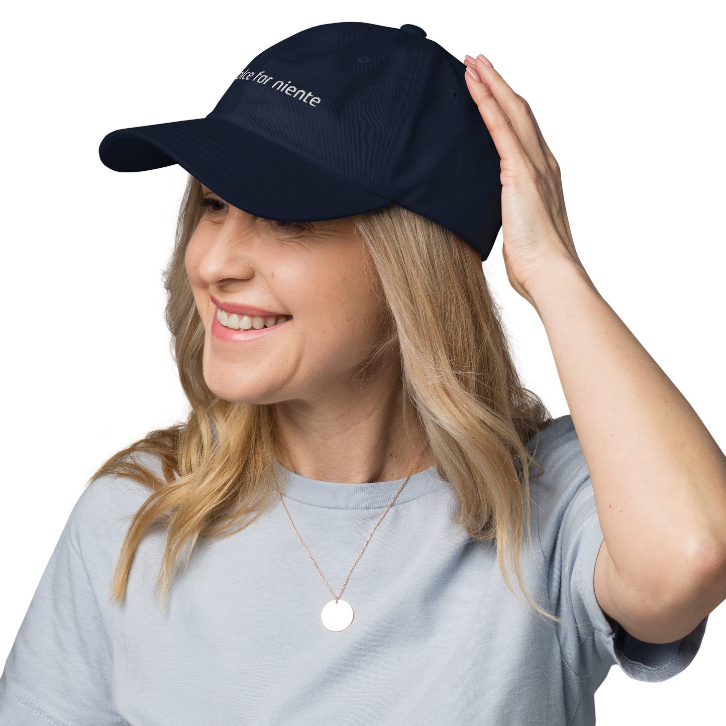 Dolce Far Niente Embroidered Cap