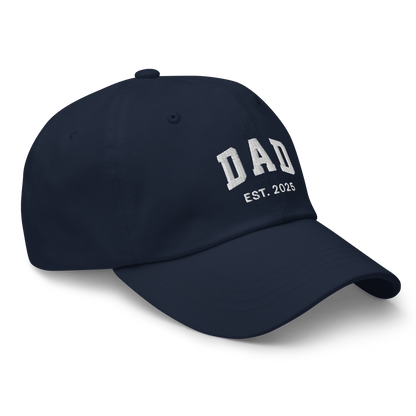 CUSTOM YEAR Dad to Be Embroidered Dad Hat