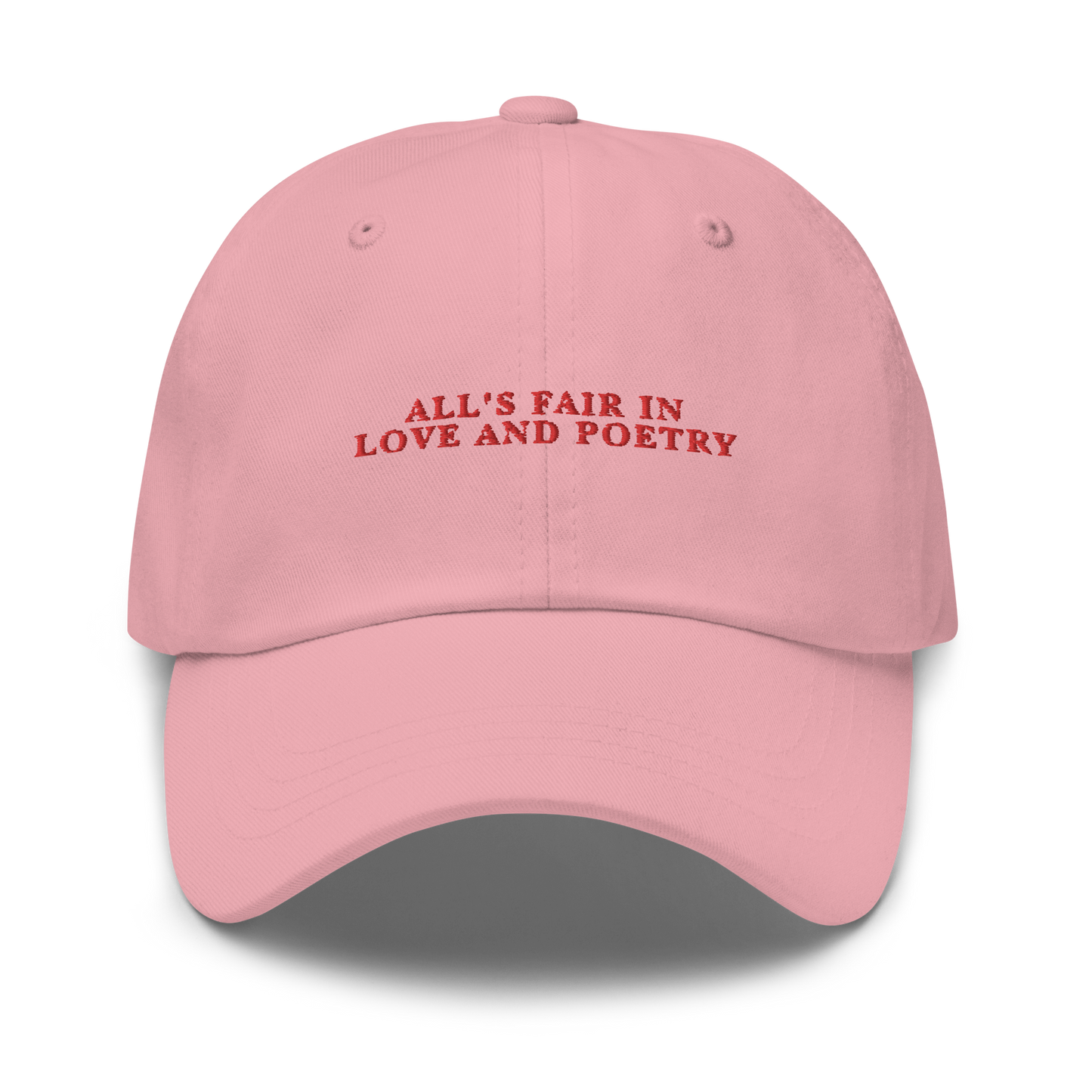 All's Fair in Love and Poetry Embroidered Dad Hat