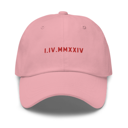 CUSTOM Roman Numerals Date Embroidered Dad Hat