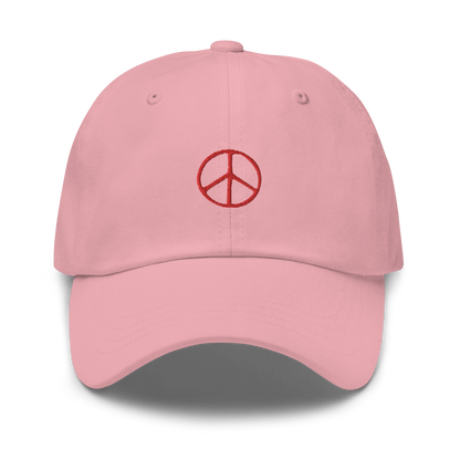 Peace Symbol Embroidered Dad Hat