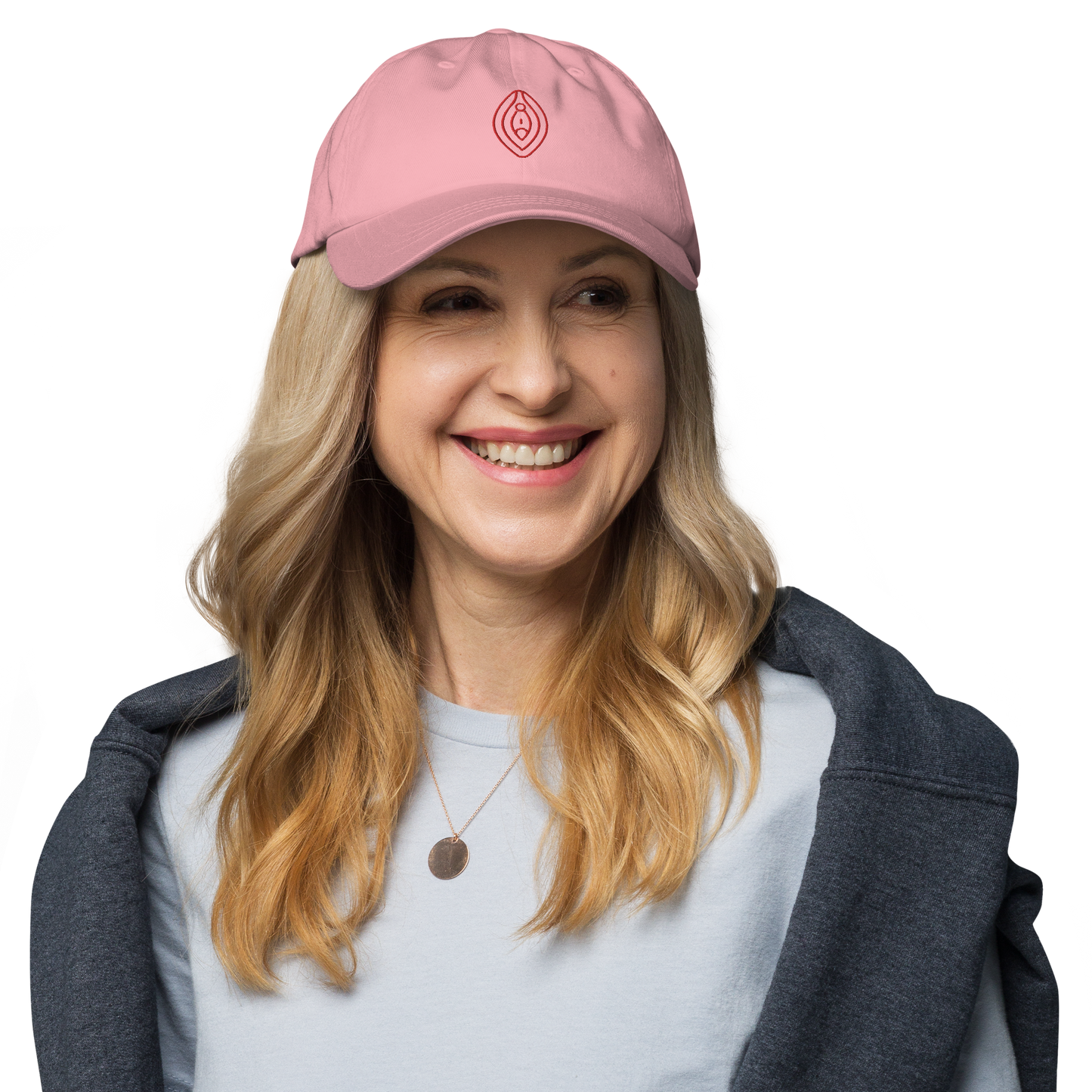 Vulva Feminist Embroidered Dad Hat