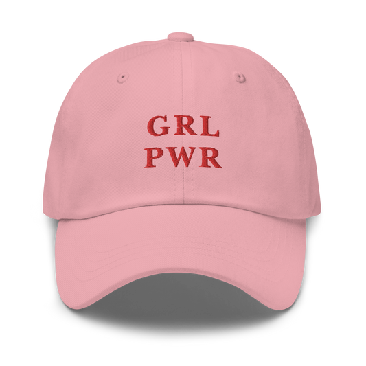 Grl Pwr Feminist Embroidered Dad Hat