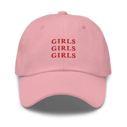 Girls Girls Girls Embroidered Dad Hat