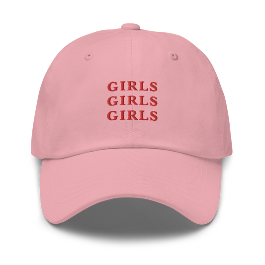Girls Girls Girls Embroidered Dad Hat
