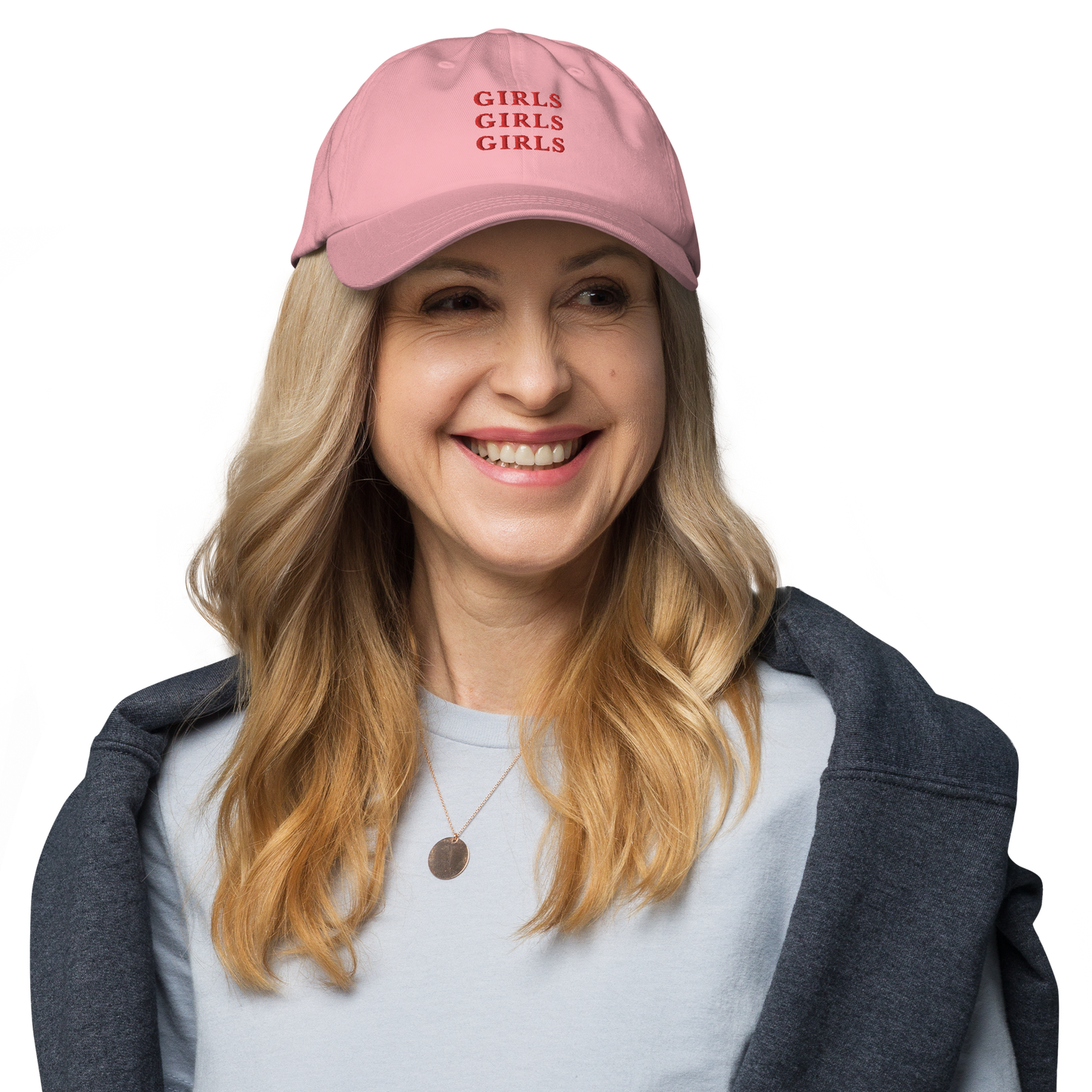 Girls Girls Girls Embroidered Dad Hat