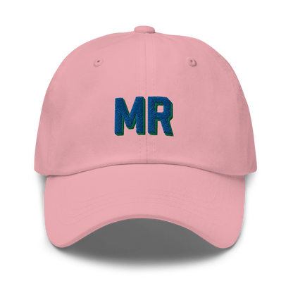 CUSTOM Varsity Initials Blue Embroidered Dad Hat