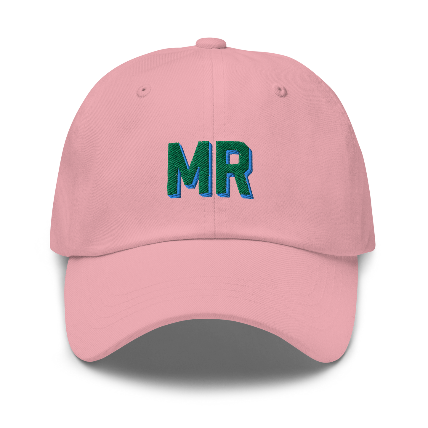 CUSTOM Varsity Initials Green Embroidered Dad Hat