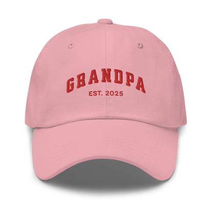 CUSTOM YEAR Grandpa to Be Embroidered Dad Hat