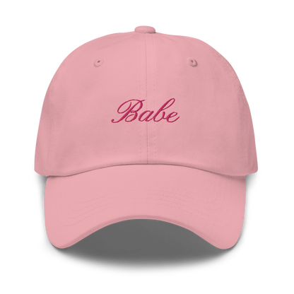 Babe Bachelorette Cursive Embroidered Dad Hat