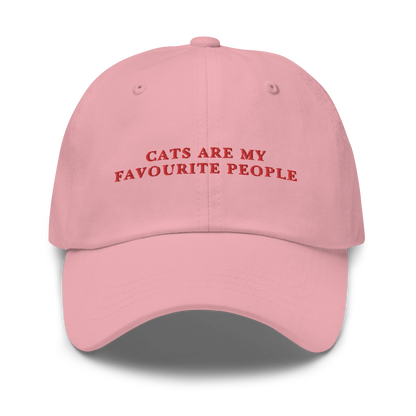 Cats are my Favourite People Embroidered Dad Hat