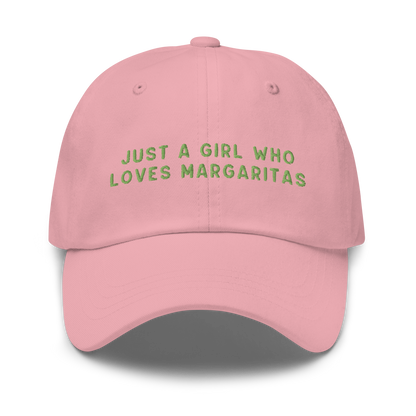 Just A Girl Who Loves Margaritas Embroidered Cap