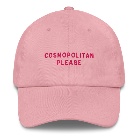 Cosmopolitan Please Cocktail Embroidered Dad Hat