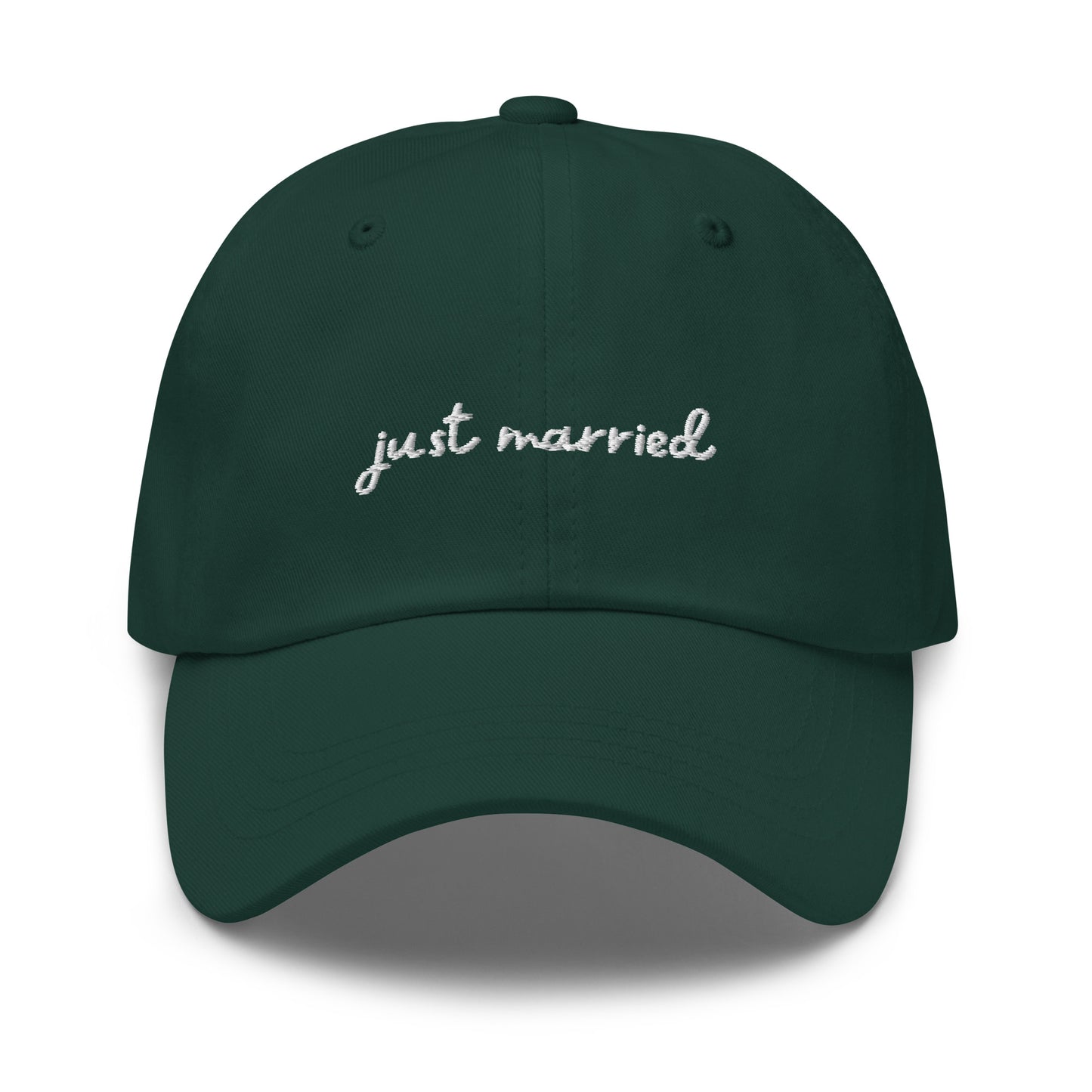 Just Married Newlywed Embroidered Cap